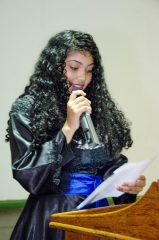 Foto: A estudante Milene Costa, de 15 anos, afirmou que o projeto lhe devolveu a vontade de estudar